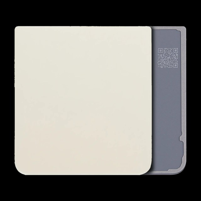 Bottom vetro cover posteriore per Samsung Galaxy Z Flip 3 5G (Service Pack) (Cream)