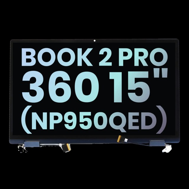 Display LCD completo per Samsung Galaxy Book 2 Pro (360) 15" (NP950QED) (Service Pack) (Argento)