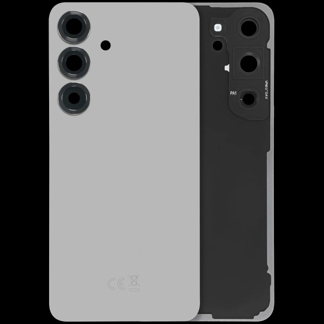 vetro cover posteriore con Vetro fotocamera per Samsung Galaxy S25 5G (Service Pack) (Argento Shadow)