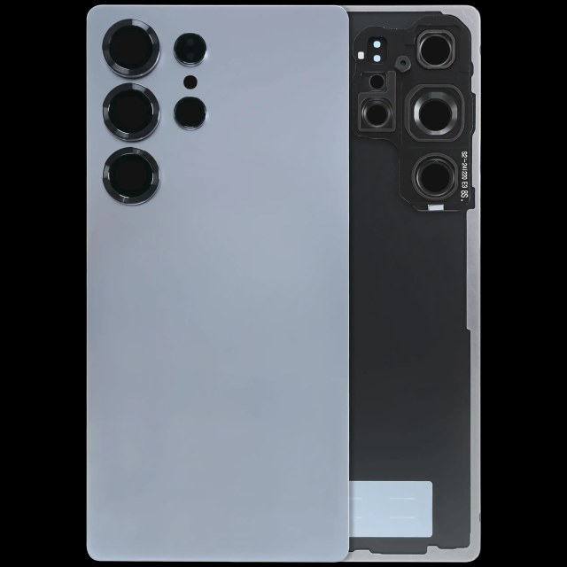vetro cover posteriore con Vetro fotocamera per Samsung Galaxy S25 Ultra 5G (Service Pack) (Titanio Argento Blu)