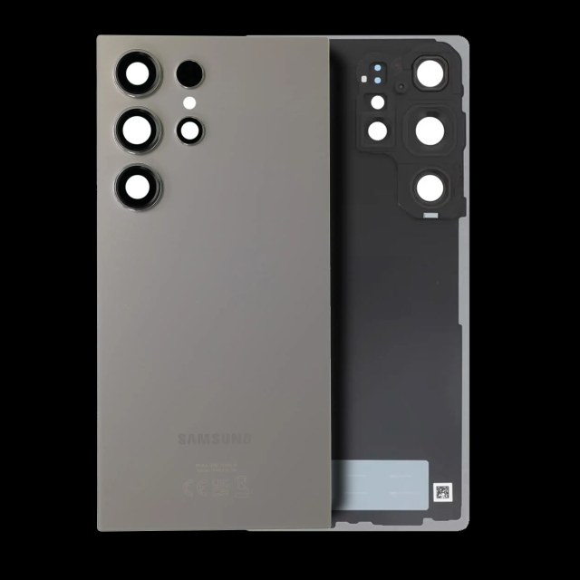 vetro cover posteriore con Vetro fotocamera per Samsung Galaxy S25 Ultra 5G (Service Pack) (Titanio Grigio)