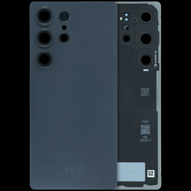 vetro cover posteriore con Vetro fotocamera per Samsung Galaxy S25 Ultra 5G (Service Pack) (Titanio Nero)