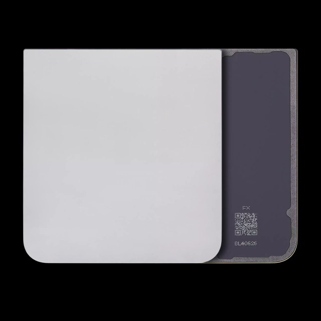 vetro cover posteriore per Samsung Galaxy Z Flip 6 5G (Service Pack) (Argento Shadow)