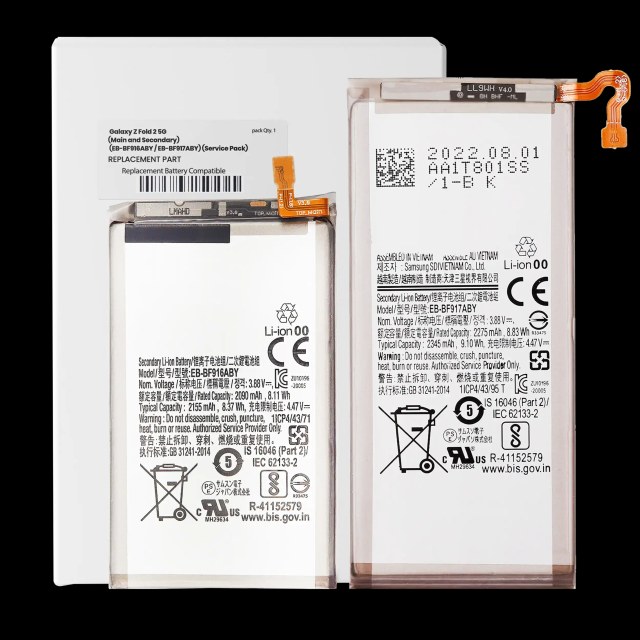 Main e Secondary Batteria di ricambio per Samsung Galaxy Z Fold 2 5G (Service Pack)