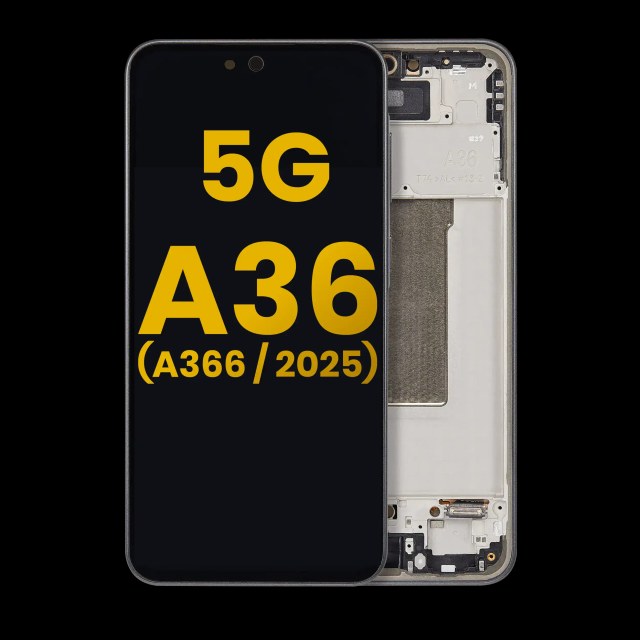 Display OLED completo con Frame per Samsung Galaxy A36 5G (A366 / 2025) (Refurbished) (Nero)
