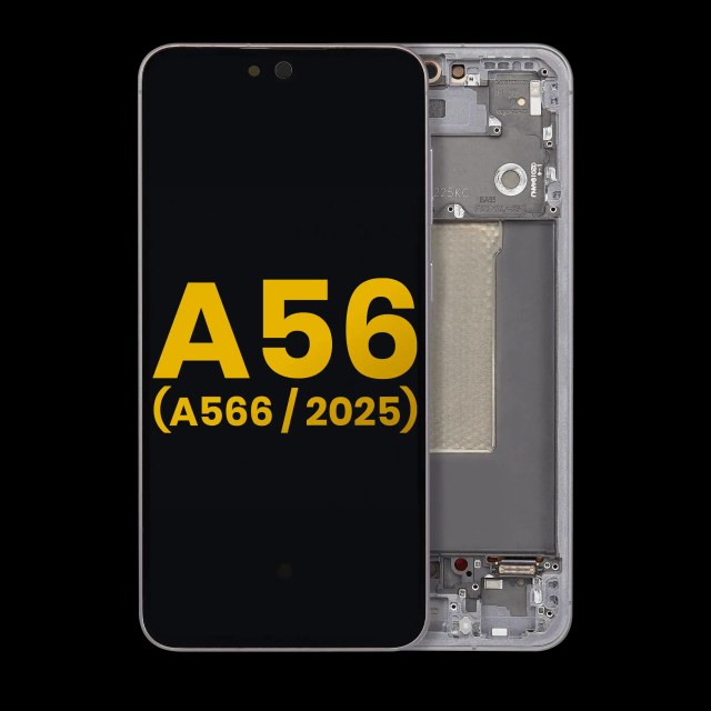 Display OLED completo con Frame per Samsung Galaxy A56 5G (A566 / 2025) (Refurbished) (Grafite)