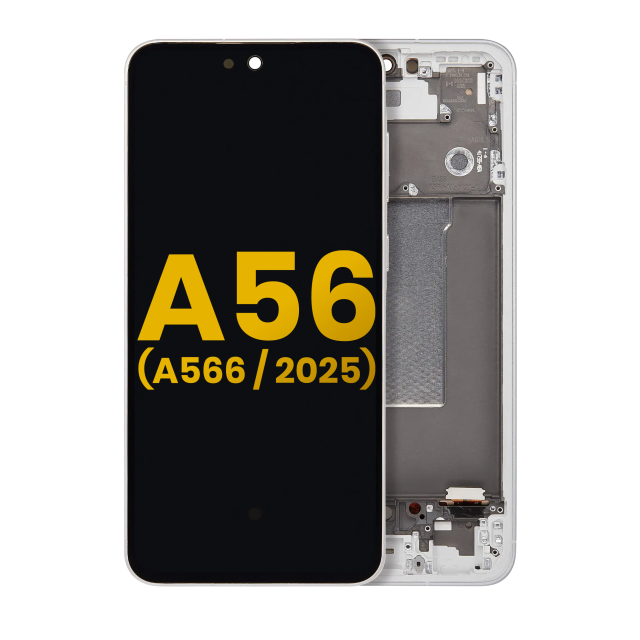 Display OLED completo con Frame per Samsung Galaxy A56 5G (A566 / 2025) (Refurbished) (Lightgray)
