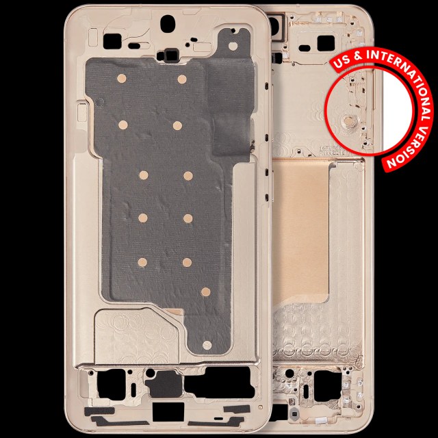 Frame centrale per Samsung Galaxy S25 5G (US e International Version) (Rosa Oro)