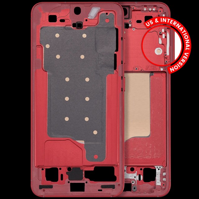 Frame centrale per Samsung Galaxy S25 5G (US e International Version) (Coral Rosso)
