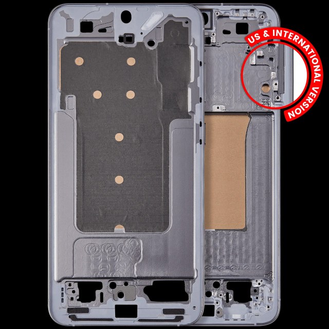 Frame centrale per Samsung Galaxy S25 Plus 5G (US e International Version) (Argento Shadow)