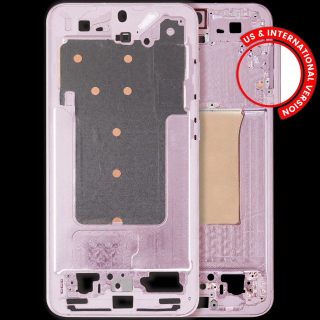Frame centrale per Samsung Galaxy S25 Plus 5G (US e International Version) (Rosa Oro)
