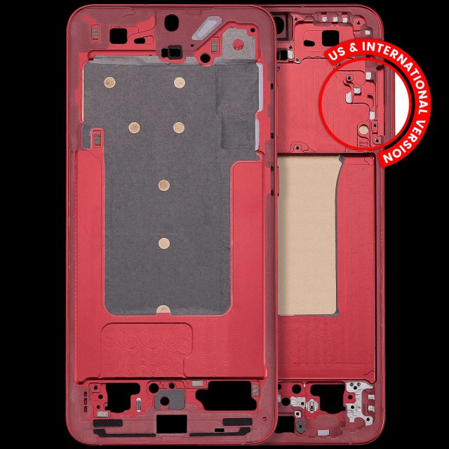 Frame centrale per Samsung Galaxy S25 Plus 5G (US e International Version) (Coral Rosso)
