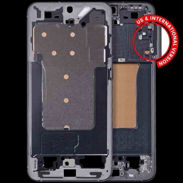 Frame centrale per Samsung Galaxy S25 Plus 5G (US e International Version) (Blu Nero)