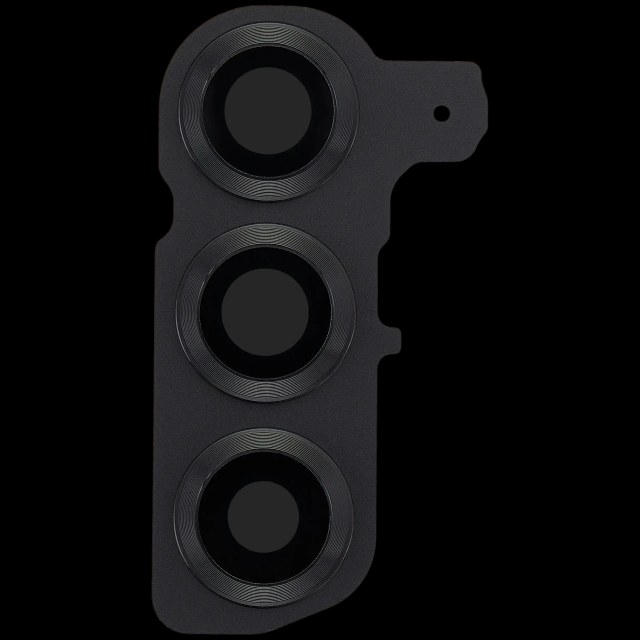 Lente fotocamera posteriore con Cover Cornice Ring per Samsung Galaxy S25 5G (Blu Nero)