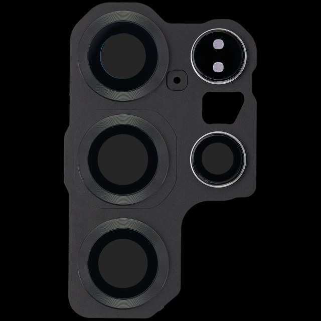 Lente fotocamera posteriore con Cover Cornice Ring per Samsung Galaxy S25 Ultra 5G (Titanio Jet Nero)