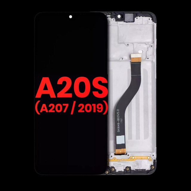 Display LCD completo con Frame per Samsung Galaxy A20s (A207 / 2019) (tutti i colori)