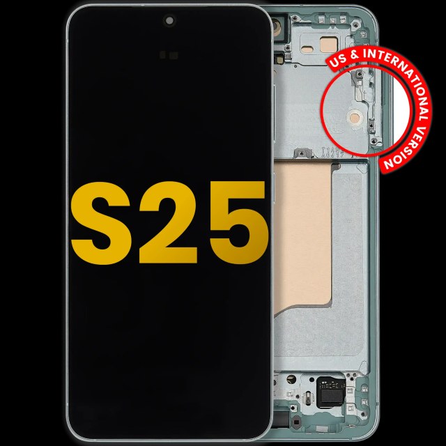 Display OLED completo con Frame per Samsung Galaxy S25 5G (US e International) (Refurbished) (Mint)