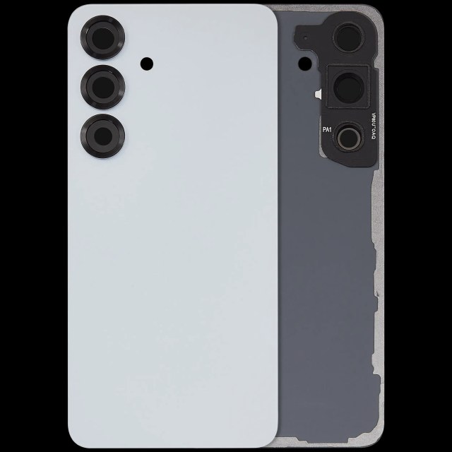 vetro cover posteriore con Vetro fotocamera per Samsung Galaxy S25 5G (No Logo) (Icy Blu)