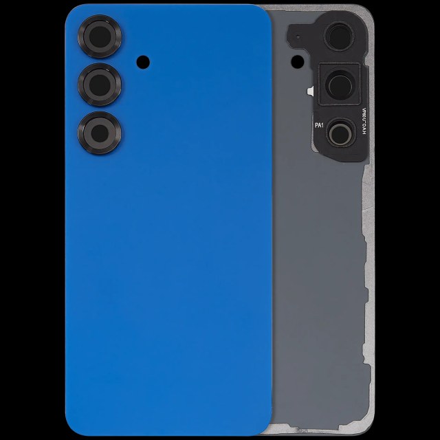 vetro cover posteriore con Vetro fotocamera per Samsung Galaxy S25 5G (No Logo) (Navy)