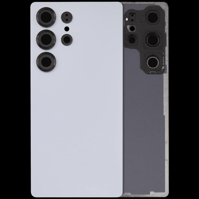 vetro cover posteriore con Vetro fotocamera per Samsung Galaxy S25 Ultra 5G (No Logo) (Titanio Argento Blu)