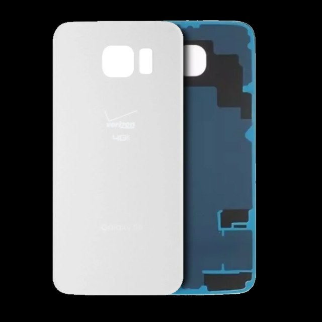 vetro cover posteriore per Samsung Galaxy S6 (Verizon 4G) (Service Pack) (Bianco)