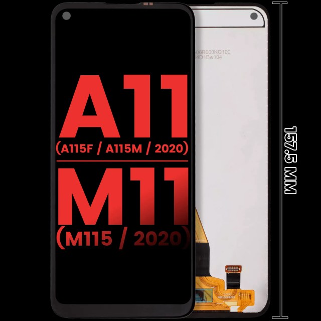 Display LCD completo senza Frame per Samsung Galaxy A11 (A115F / A115M / 2020) M11 (M115 / 2020) (International Version) (tutti i colori)