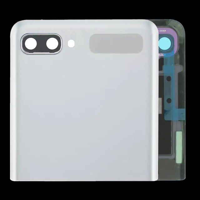 Outer Display OLED completo con Frame per Samsung Galaxy Z Flip 4G (F700) / Z Flip 5G (F707) (Service Pack) (Mystic Bianco)