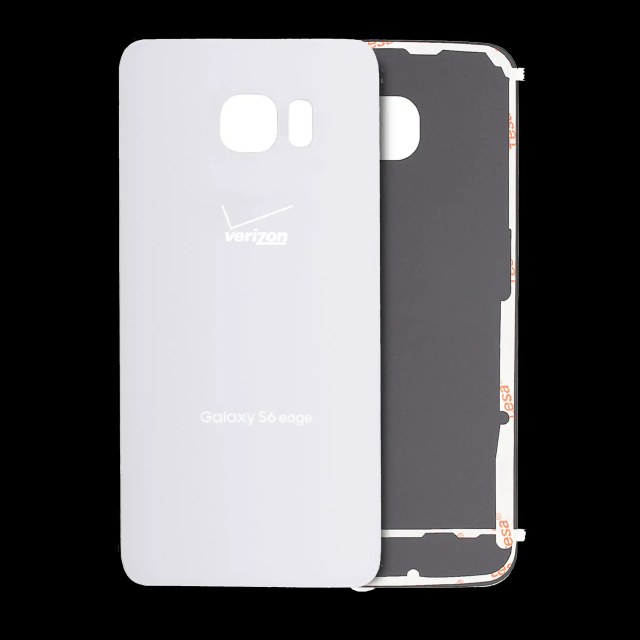 vetro cover posteriore per Samsung Galaxy S6 Edge (Service Pack) (Bianco)