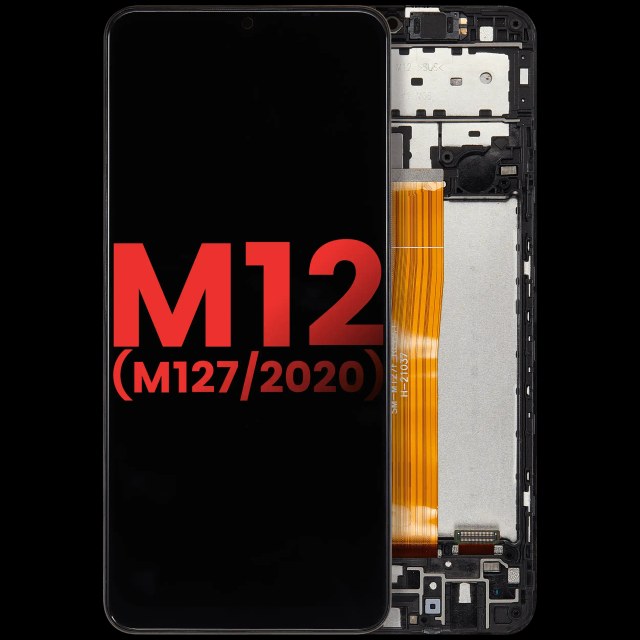 Display LCD completo con Frame per Samsung Galaxy M12 (M127 / 2020) (tutti i colori)