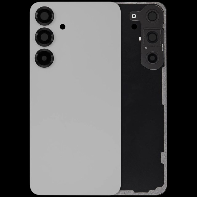 vetro cover posteriore con Vetro fotocamera per Samsung Galaxy S25 Plus 5G (No Logo) (Argento Shadow)