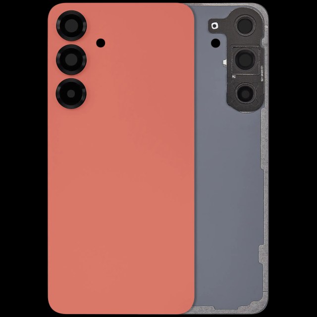 vetro cover posteriore con Vetro fotocamera per Samsung Galaxy S25 Plus 5G (No Logo) (Coral Rosso)