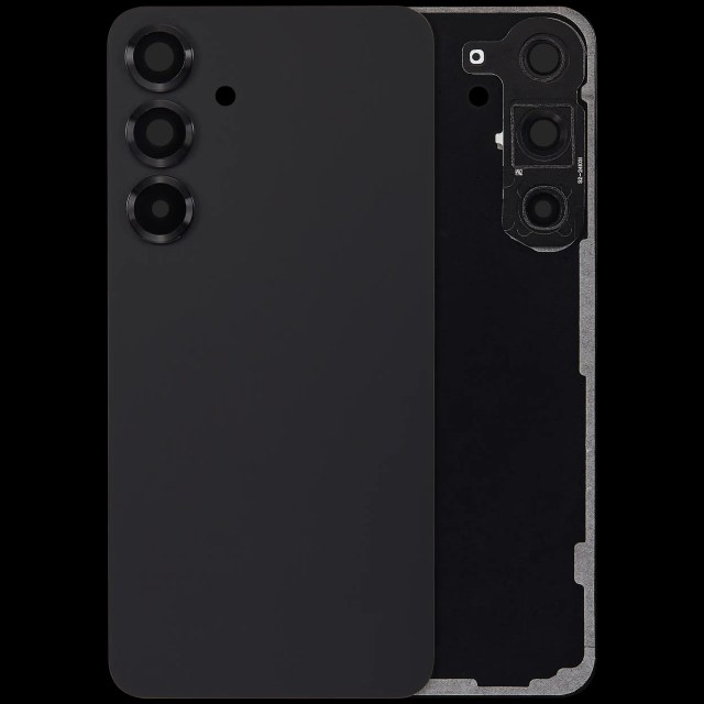 vetro cover posteriore con Vetro fotocamera per Samsung Galaxy S25 Plus 5G (No Logo) (Blu Nero)