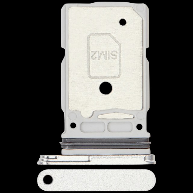 Carrellino doppia SIM per Samsung Galaxy S25 Ultra (Titanio Bianco Argento)