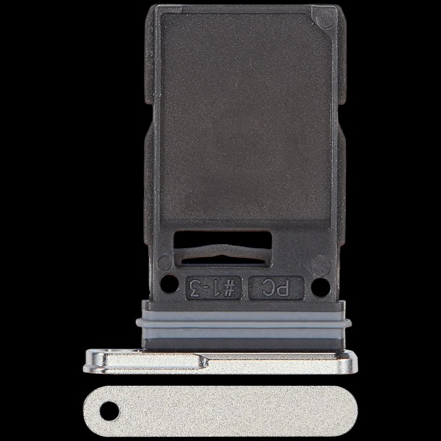 Carrellino SIM singola per Samsung Galaxy S25 Ultra (Titanio Bianco Argento)