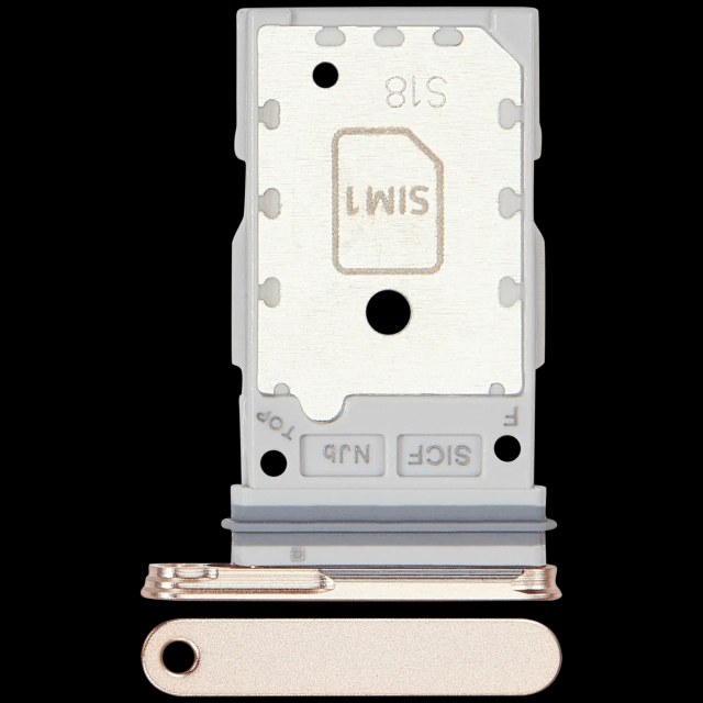 Carrellino doppia SIM per Samsung Galaxy S25 / S25 Plus (Premium) (Rosa Oro)