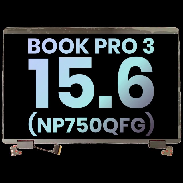 Display LCD completo per Samsung Galaxy Book 3 Pro 15.6" (NP750QFG Series) (Service Pack) (Nero)