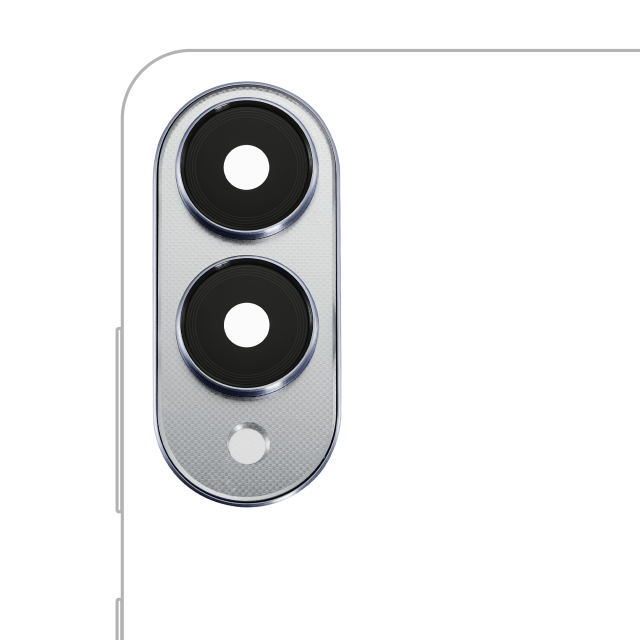 Lente fotocamera posteriore con Cover Cornice Ring per Samsung Galaxy S25 Edge (S937) (Titanio Argento)