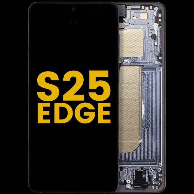 Display OLED completo con Frame per Samsung Galaxy S25 Edge (Refurbished) (Titanio Jetblack)