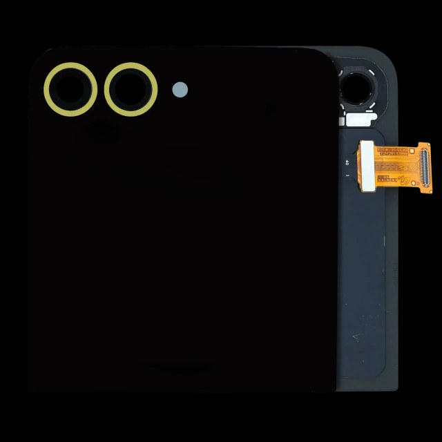 Outer Display OLED completo per Samsung Galaxy Z Flip 6 5G (Service Pack) (Giallo)