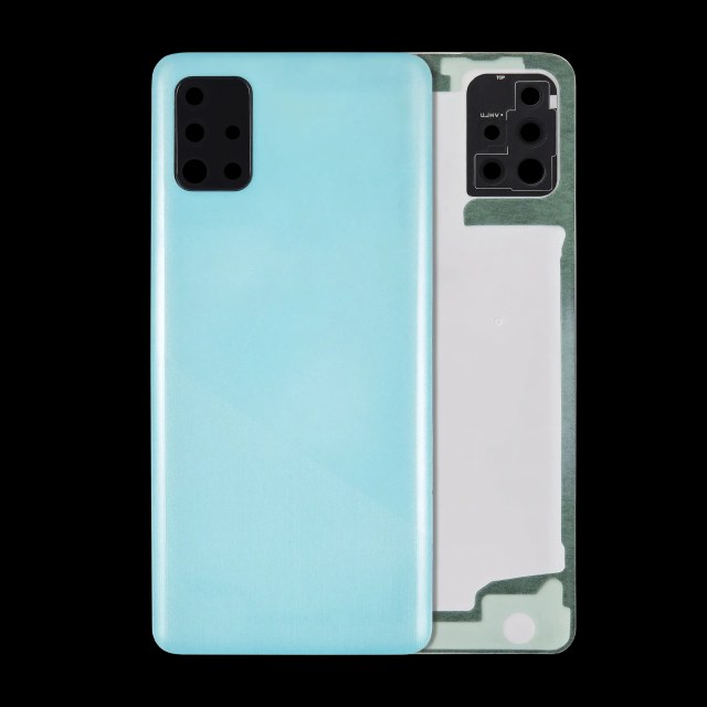 vetro cover posteriore con Vetro fotocamera per Samsung Galaxy A51 4G (A515 / 2019) (Service Pack) (Prism Crush Blu)