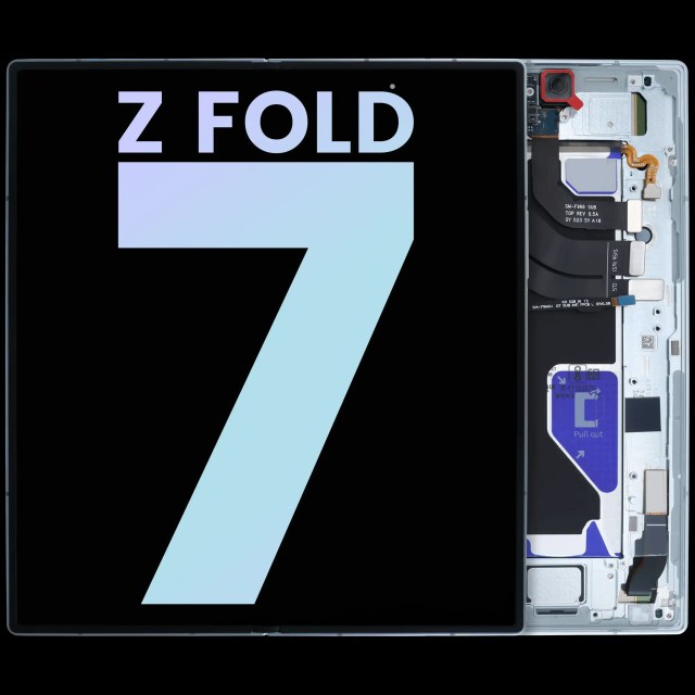 Inner Display OLED completo con Frame per Samsung Galaxy Z Fold 7 5G (US e International) (Service Pack) (Mint)