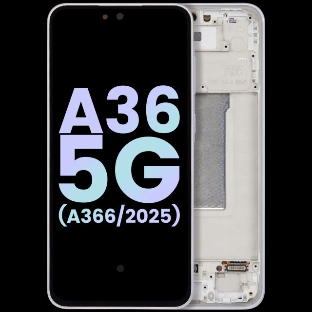 Display OLED completo con Frame per Samsung Galaxy A36 5G (A366 / 2025) (Service Pack) (Lavanda)