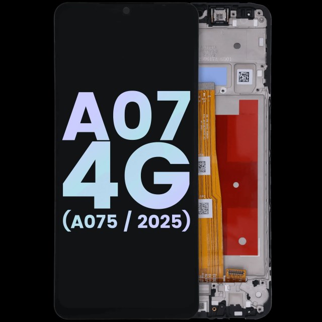 Display LCD completo con Frame per Samsung Galaxy A07 4G (A075 / 2025) (Service Pack) (tutti i colori)