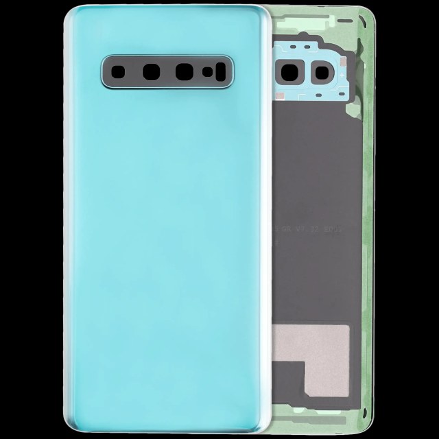 vetro cover posteriore con Vetro fotocamera per Samsung Galaxy S10 (Service Pack) (Prism Verde)