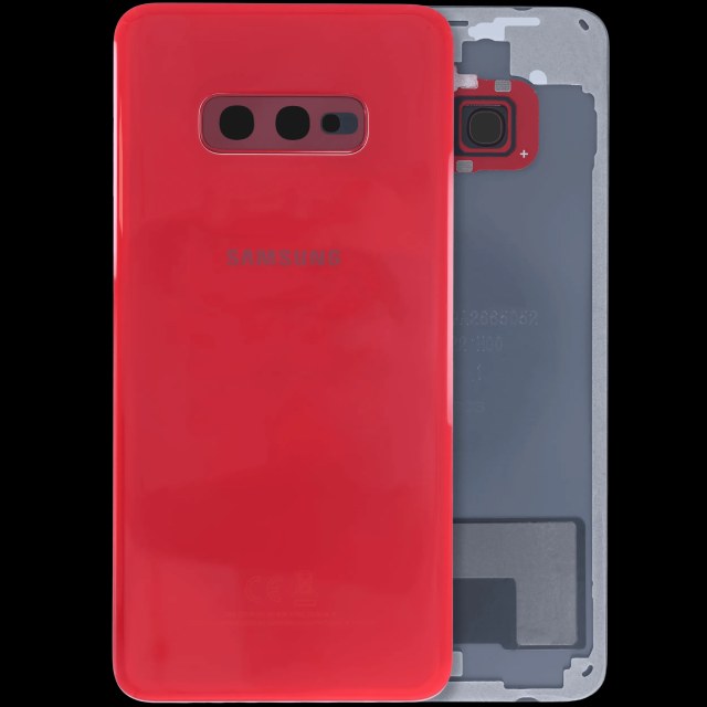vetro cover posteriore con Vetro fotocamera per Samsung Galaxy S10e (Service Pack) (Rosso)