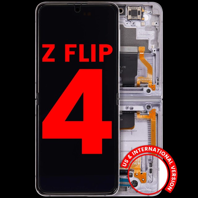 Inner Display OLED completo con Frame compatibile per Samsung Galaxy Z Flip 4 5G (F721) (US e International Version) (Bora Viola)