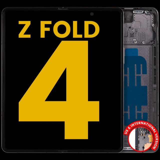 Inner Display OLED completo con Frame per Samsung Galaxy Z Fold 4 5G (US e International) (Refurbished) (Phantom Nero)