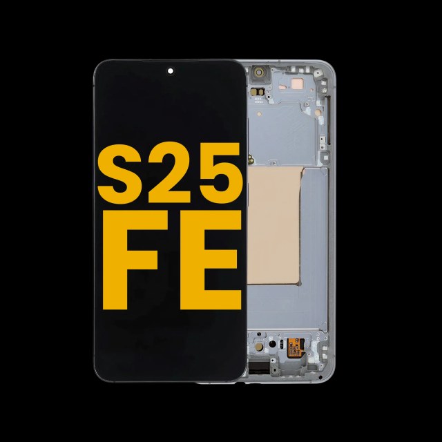 Display OLED completo con Frame per Samsung Galaxy S25 FE 5G (US e International Version) (Refurbished) (Jetblack)