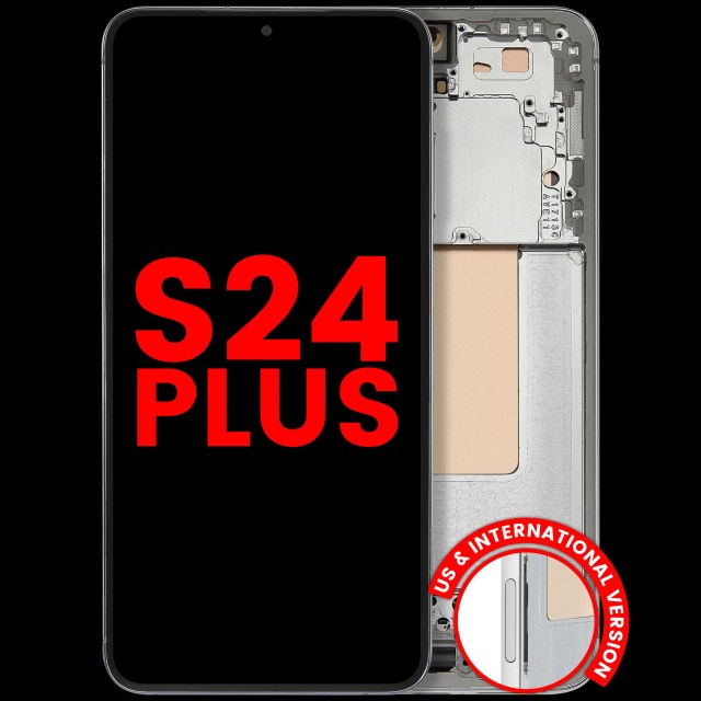 Display OLED completo con Frame compatibile per Samsung Galaxy S24 Plus 5G (US e International Version) (Jade Verde)