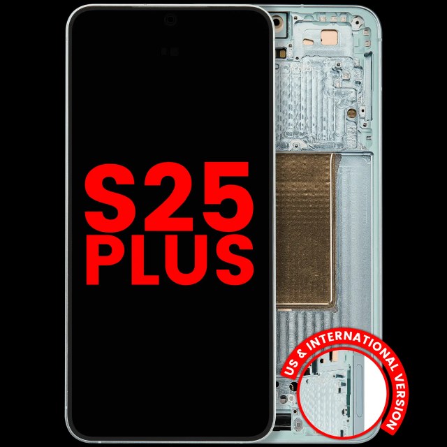 Display OLED completo con Frame per Samsung Galaxy S25 Plus 5G (US e International Version) (Mint)